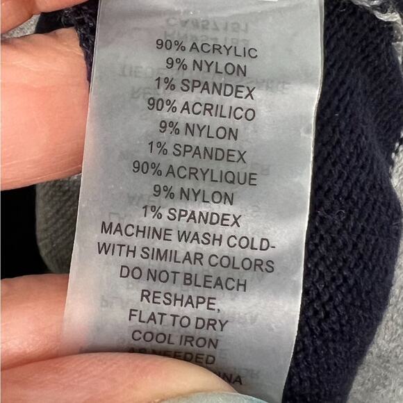 Vince Camuto Grey Black Striped Sweater Dress Size Medium - Picture 8 of 9